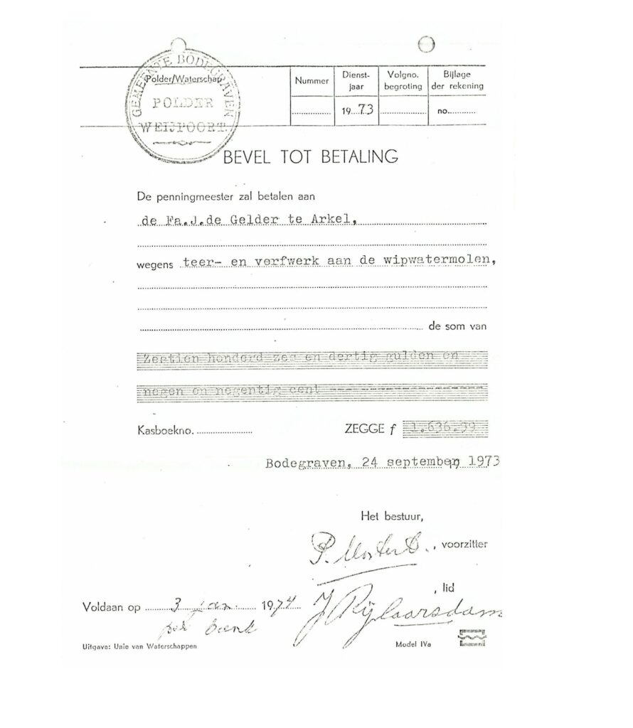 Nieuwe inventaris polderarchief: Polder Weijpoort, 1675-1974